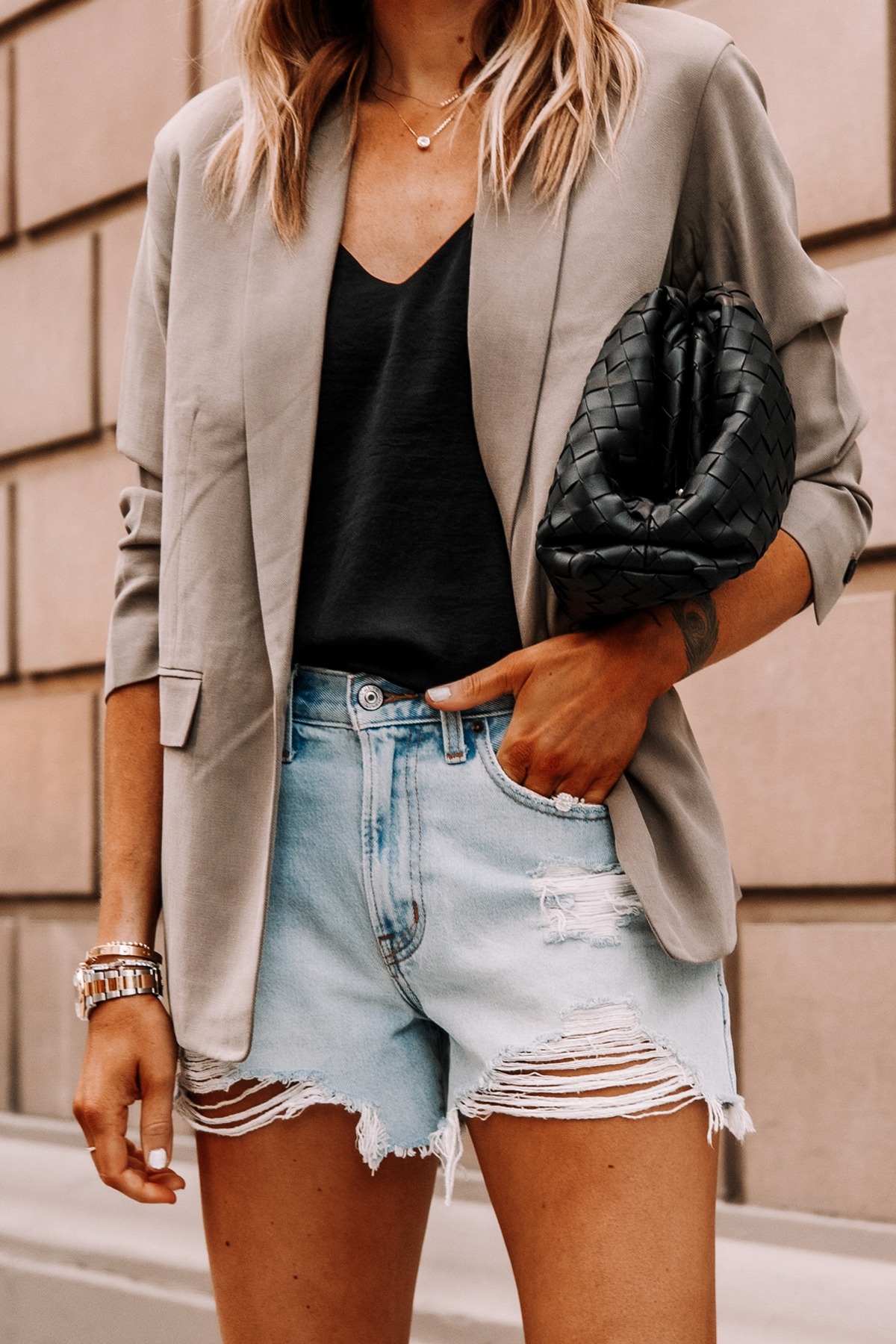 Cutoff Denim Shorts Styled Beyond Basic Summer Casual Outfits